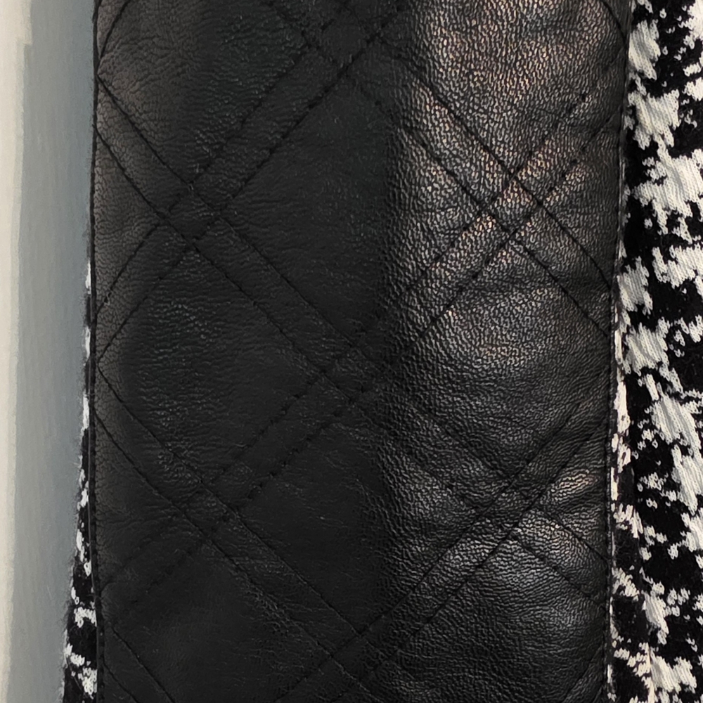 Tyler Boe Monochrome Houndstooth Long Sleeve Dress - Picture 3 of 6